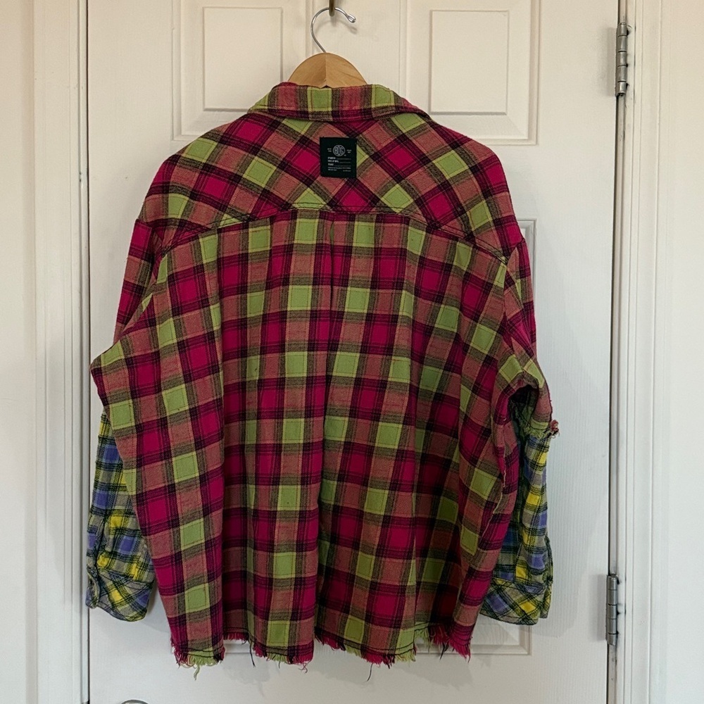 Urban Outfitters BDG Like New One Way Or Another Plaid Oversized Flannel Shirt S - Picture 7 of 7